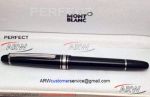 Perfect Replica Mid-size Mont Blanc Meisterstuck Silver Clip Fountain Pen 145